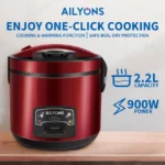 AILYONS Rice Cooker – 2.2L- Efficient Rice Cooker