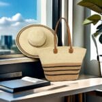 Wooven Summer Set Hat and Bag