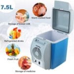 Portable Car Fridge_7.5 Litres-Mini Electric Cooler & Warmer For Travel & Home Use,Portable Electric Cooler Box,Thermoelectric Car Fridge,Mini Breast Milk Cooler.