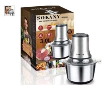 Sokany 3-Litre Electric Chopper