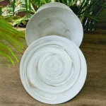 Elegant Marble Design 6-Piece Ceramic Plate Set