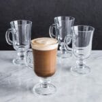 Irish Coffee Mug Set – 6PCS Clear Glass | 250ml | Elegant Everyday Luxury