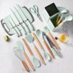 Elegant 19PC Executive Silicone Spoons-Cookware Cutlery Set