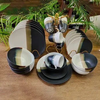 24-Piece Unique Ceramic Dinner Set